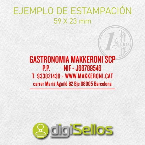 Ejemplo impresión sello automático