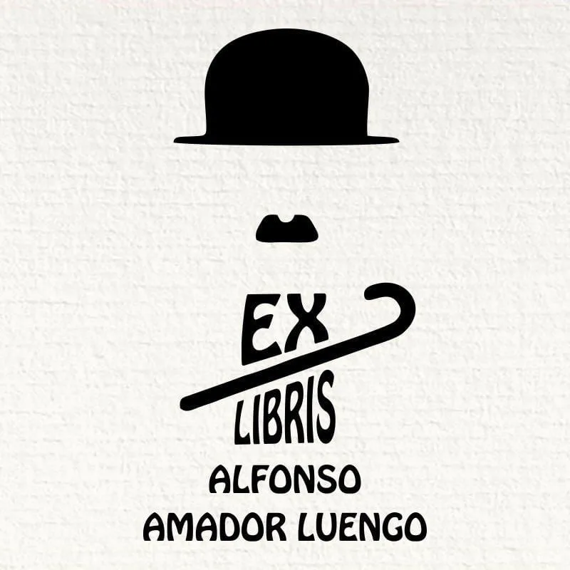 Ex Libris Chaplin Stamp