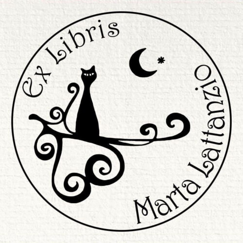Ex Libris Gato Luna