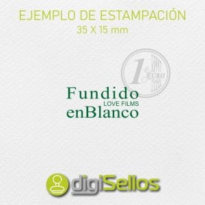 sello de caucho manual pequeño