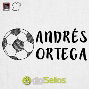 Sello para ropa balón futbol