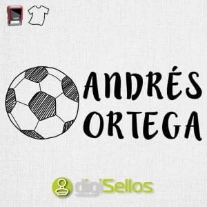 Soccer ball clothing stamp