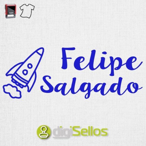 Sello Para Ropa Cohete