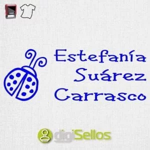 ladybug clothing stamp