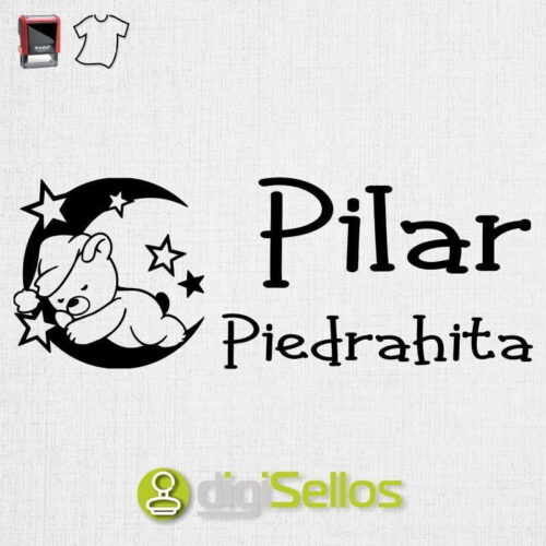 Sello Para Ropa Osito Dormido