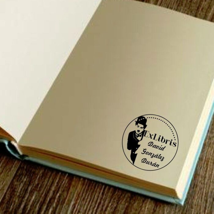 Sello libro charles chaplin