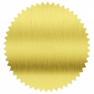 Etiquetas doradas sello seco