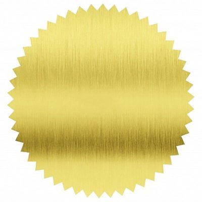 Etiquetas douradas autocolantes para selo branco