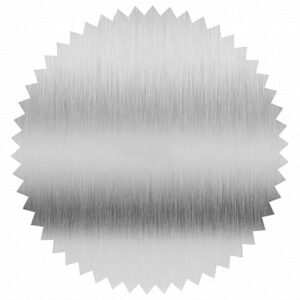 Pegatina plata sello seco