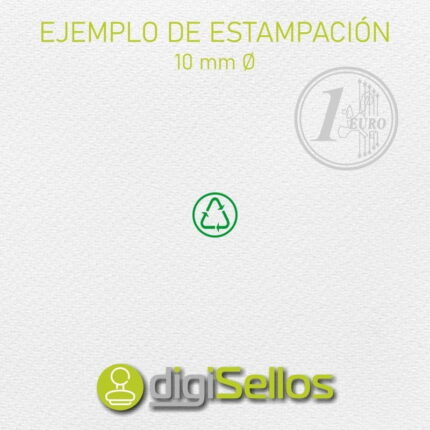 Ejemplo impresión sello 10 mm Ø