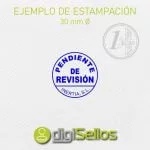 Ejemplo impresión sello 30 mm Ø