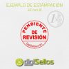 Ejemplo impresión sello 40 mm Ø