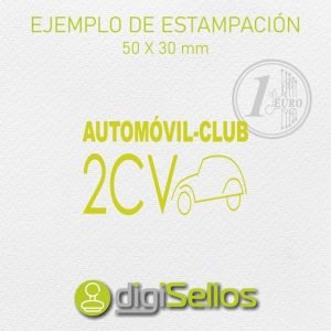 Exemple impressió segell 50x30 mm