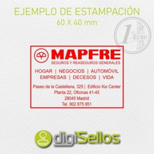 Ejemplo impresión sello 60x40 mm