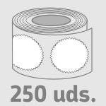 Rollo de 250 uds.