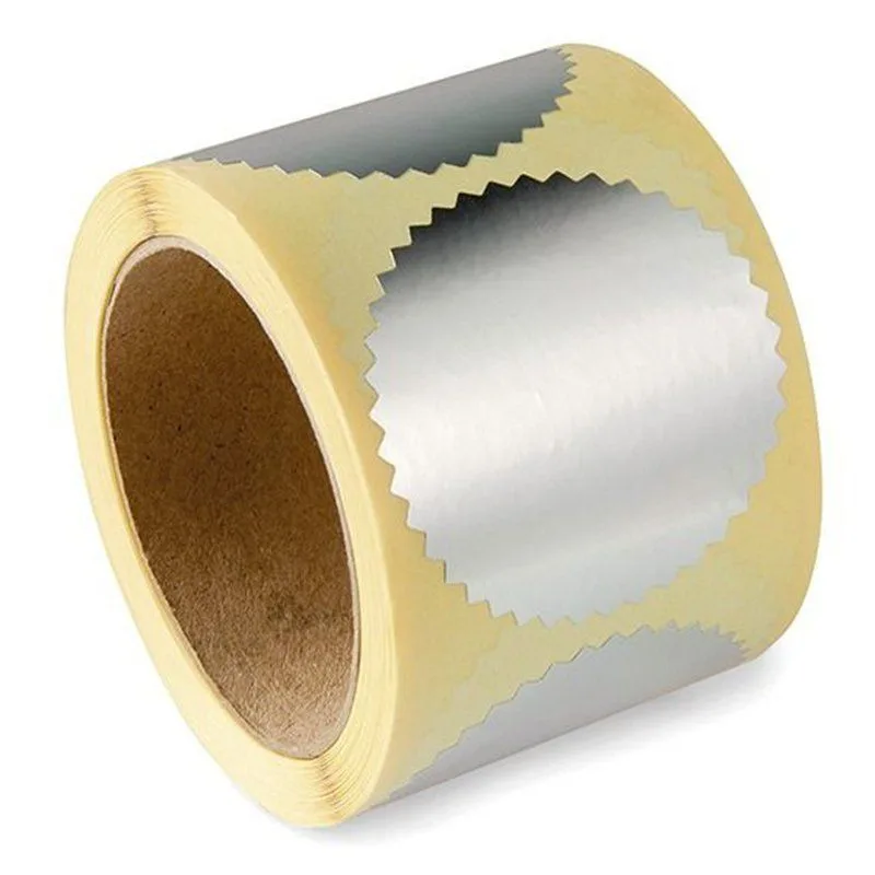 Roll of Silver Labels