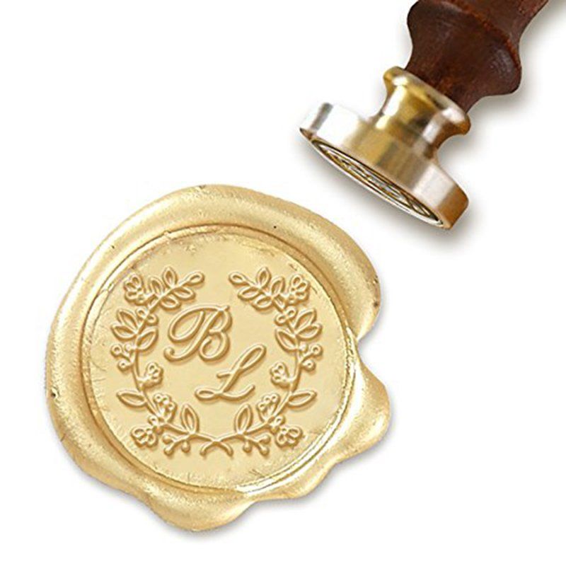 Gold wax seal with handle
