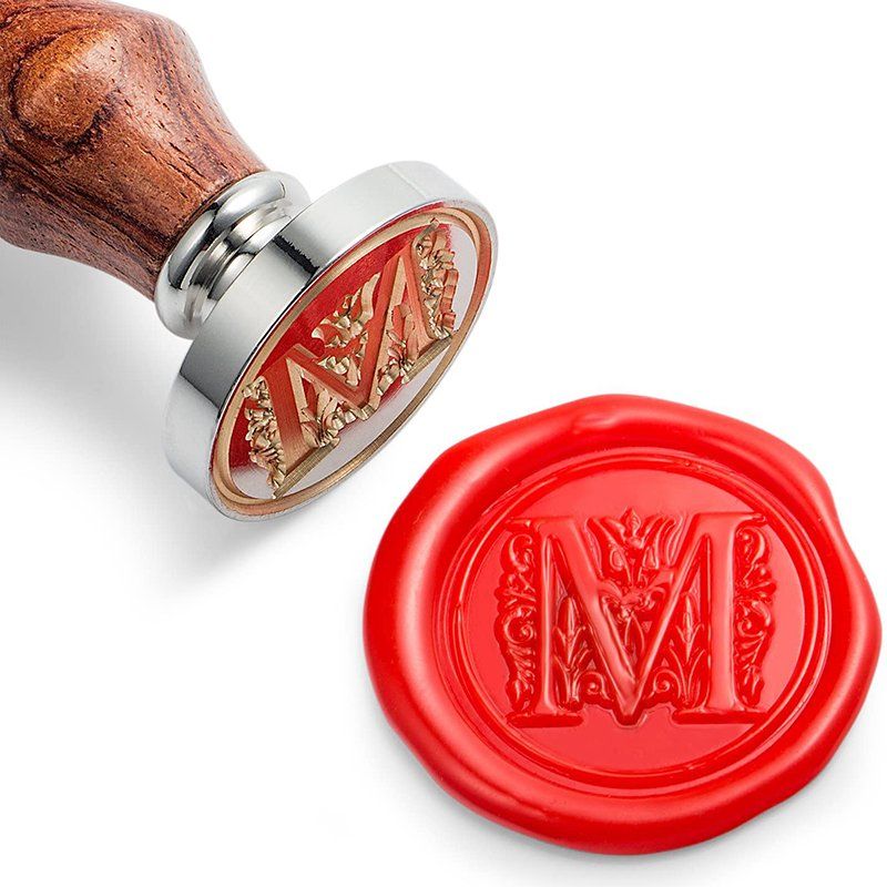 Siegel aus rotem Wachs mit Griff