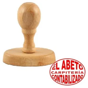 Manual stamp 40x30 mm oval