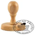 Handstempel 60x40 mm oval