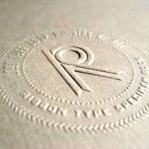 marked dry stamp