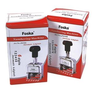 carimbos de numeração Foska