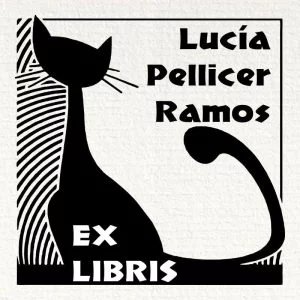 Black cat bookplate