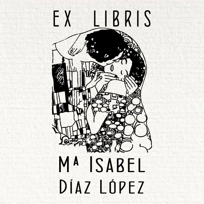 Ex Libris Kuss von Klimt