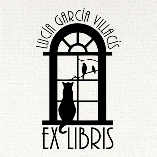 Exlibrisgatopajaros ► Digisellos Ex Libris Gato Y Pájaros