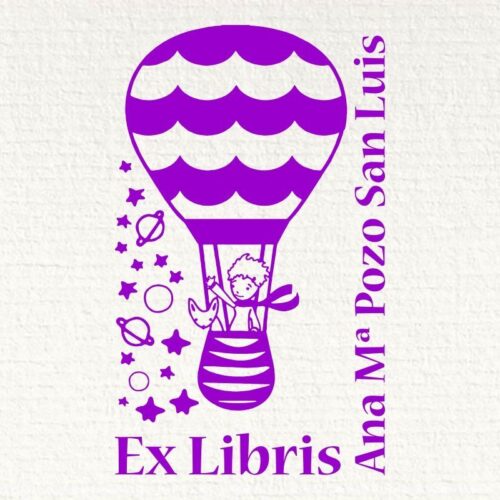 Ex Libris Principito En Globo