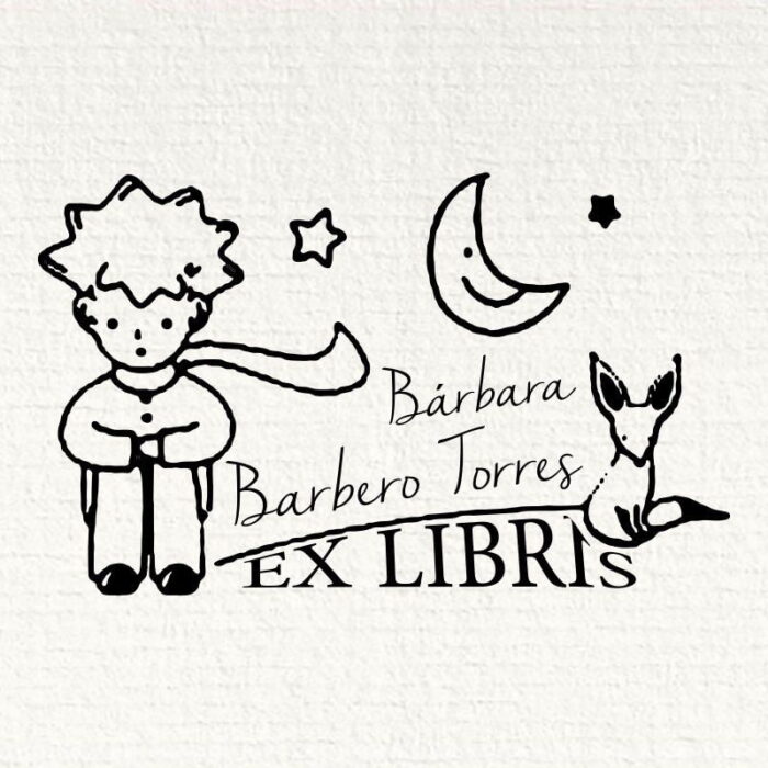 Ex Libris Principito y zorro