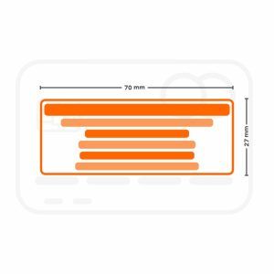 Brother PR-2770 - 70×27 mm - Imagen 3