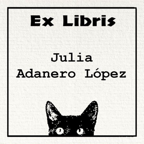 ex-libris-gato-mirando Ex libris gato mirando