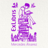 Bookplate woman reading