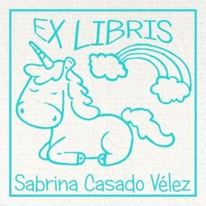 ex libris di unicorno