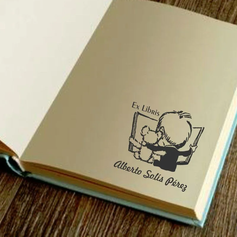 tampon livre enfant avec nounours