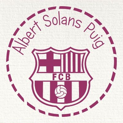 Stamp Ex Libris Football Club Barcelona
