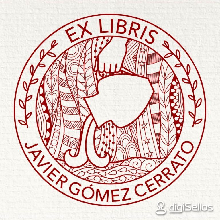 Sello ex libris acuario