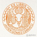 Sello ex libris capricornio