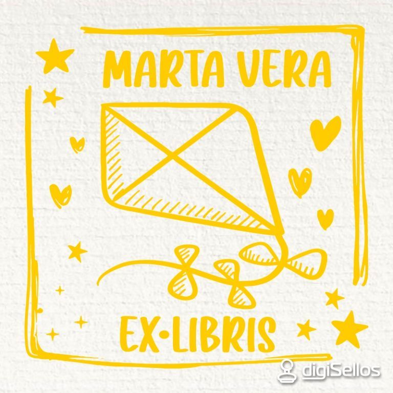 Sello ex libris cometa