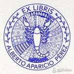 Skorpion-Exlibris-Stempel