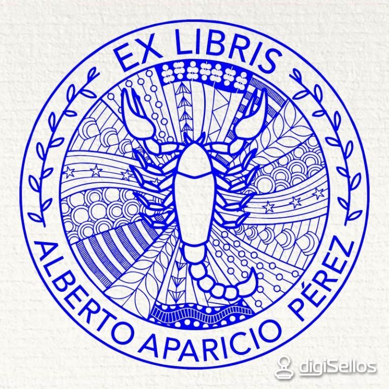 Sello ex libris Escorpio