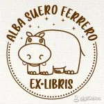 Nilpferd-Exlibris-Stempel