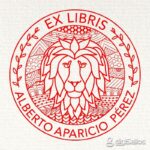 Sello ex libris Leo