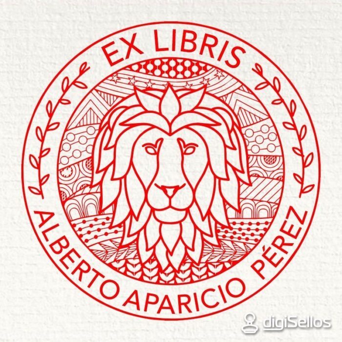 Sello ex libris Leo