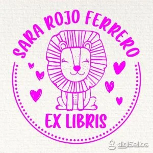 Löwin-Exlibris-Stempel