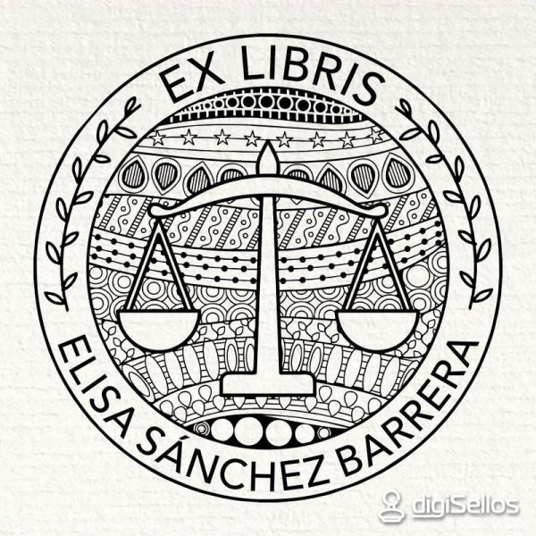 Libra Exlibris-Stempel