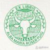 Timbre ex-libris Taureau