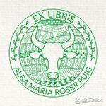 Sello ex libris Tauro