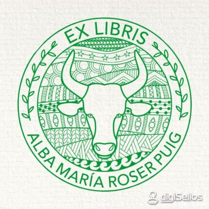 Sello ex libris Tauro